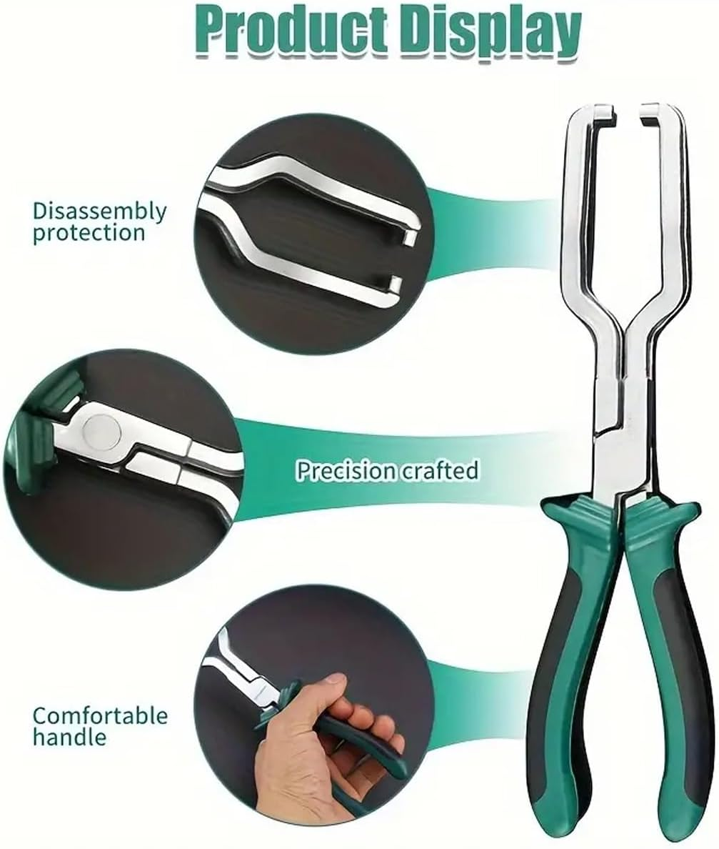 AIMALL Car Repair Tool Special Petrol Fuel Line Pliers Filter Hose Release Disconnect (8.77 Inches) - Green image number 7