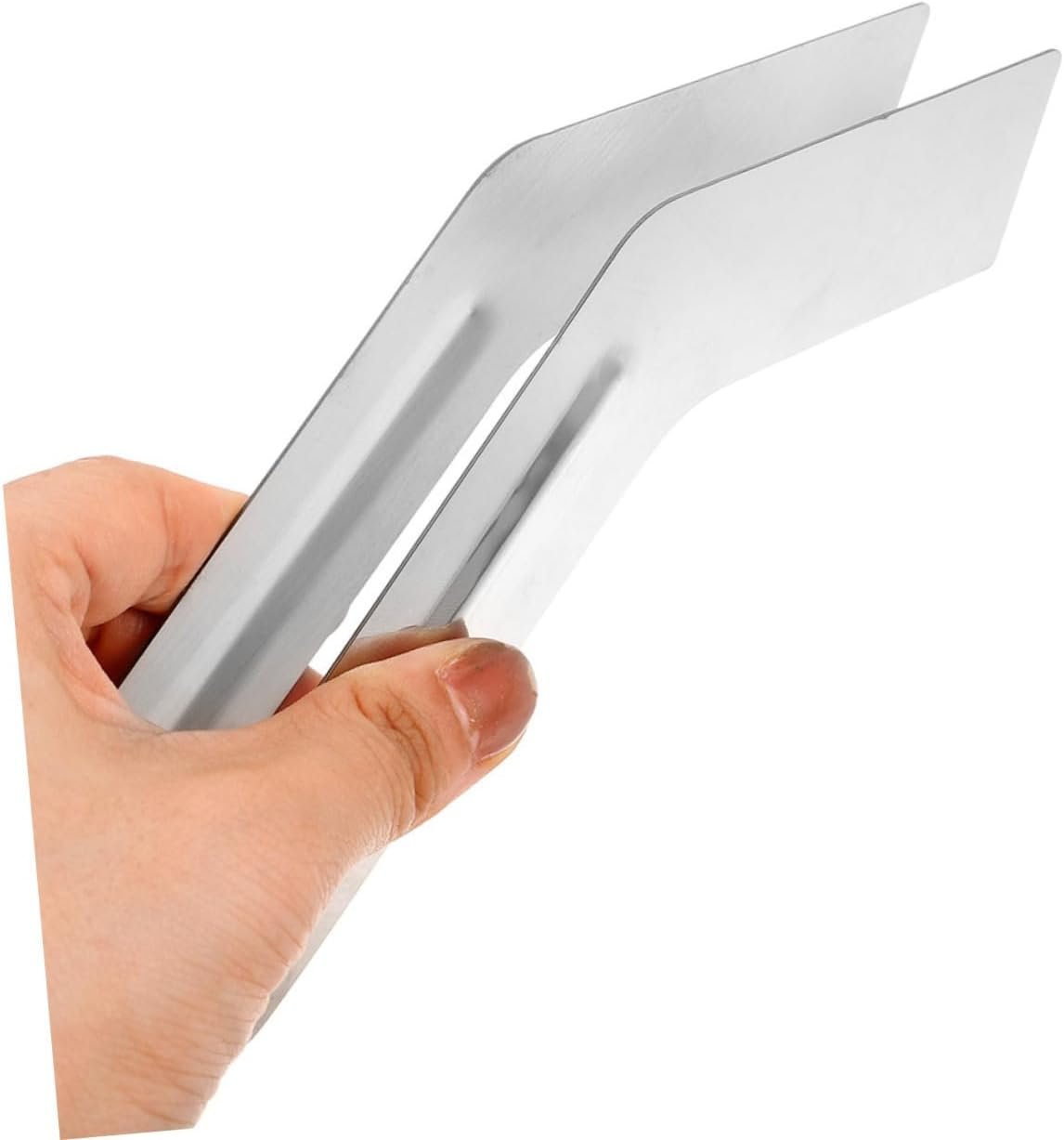 Kisangel 2Pcs Plants Transplanting Tongs Garden Supplies Small Metal Hand Tool Set for Seedling Transplanting and Plant Removal Gardening Accessory image number 1