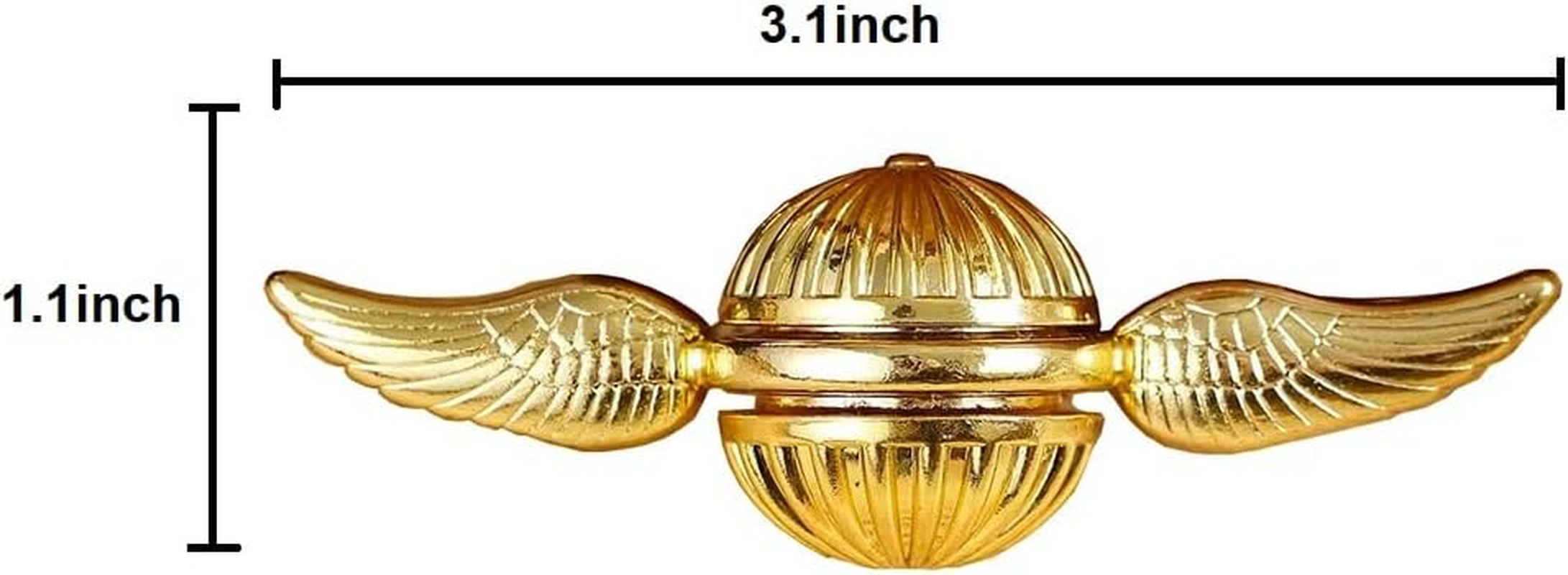 Metal Fidget Spinner, Magic Orb Hand Finger Spinner, Gold Fidget Spinner Stress Relief anti Anxiety Desk Decoration Gifts Party Favors for Adults