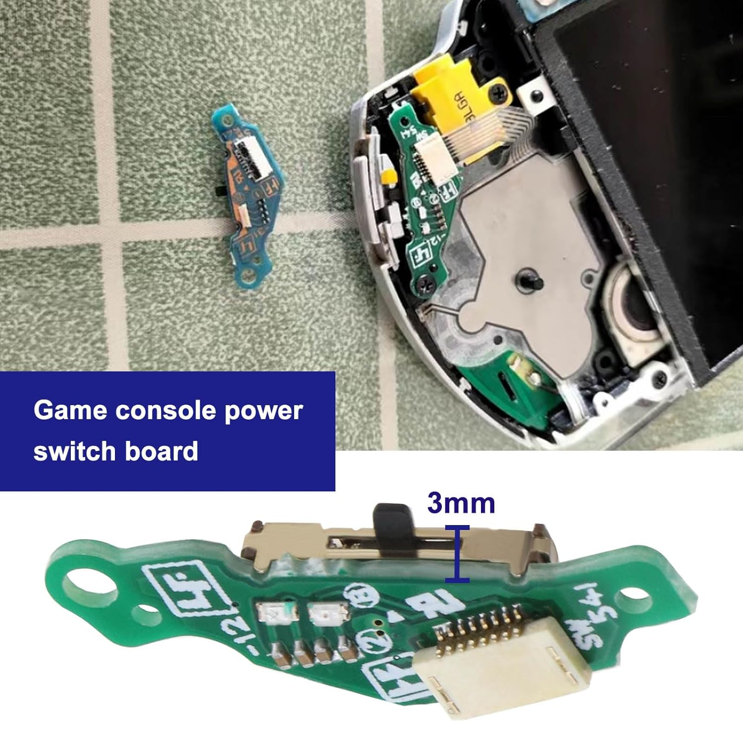 ON off Power Switch Circuit Board Replacement PCB Board Console on off Switch Repair Part Compatible with Sony PSP 3000 3001 3004 Console image number 6