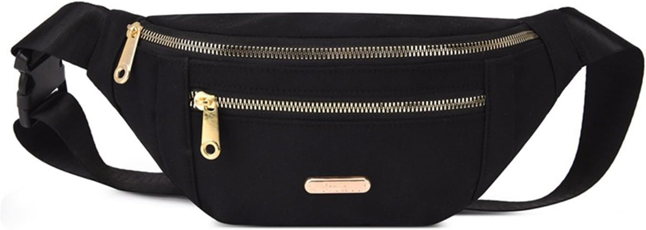 Fanny Pack for Men Women,Crossbody Waist Bag Pack,Belt Bag for Travel Walking Running Hiking Cycling,Gifts for Enjoy Sports Casual Hands-Free Easy Carry Any Phone,Wallet (Black)