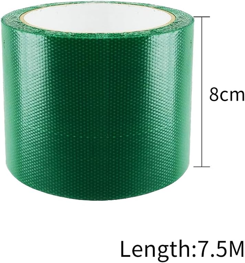 7.5M Glass Fiber Tent Repair Canvas Adhesive Patches Rain Cloth Repair Tape 8CM Green image number 3