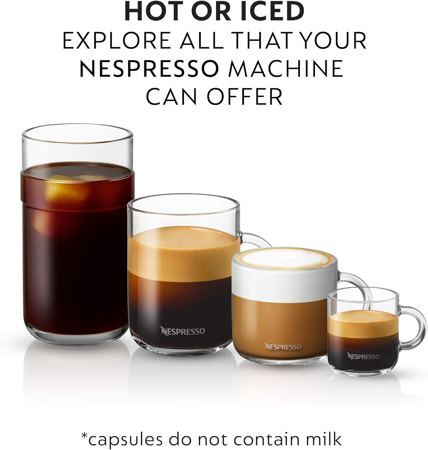 Nespresso, Vertuo Line, Bianco Variety Pack, 30 Count