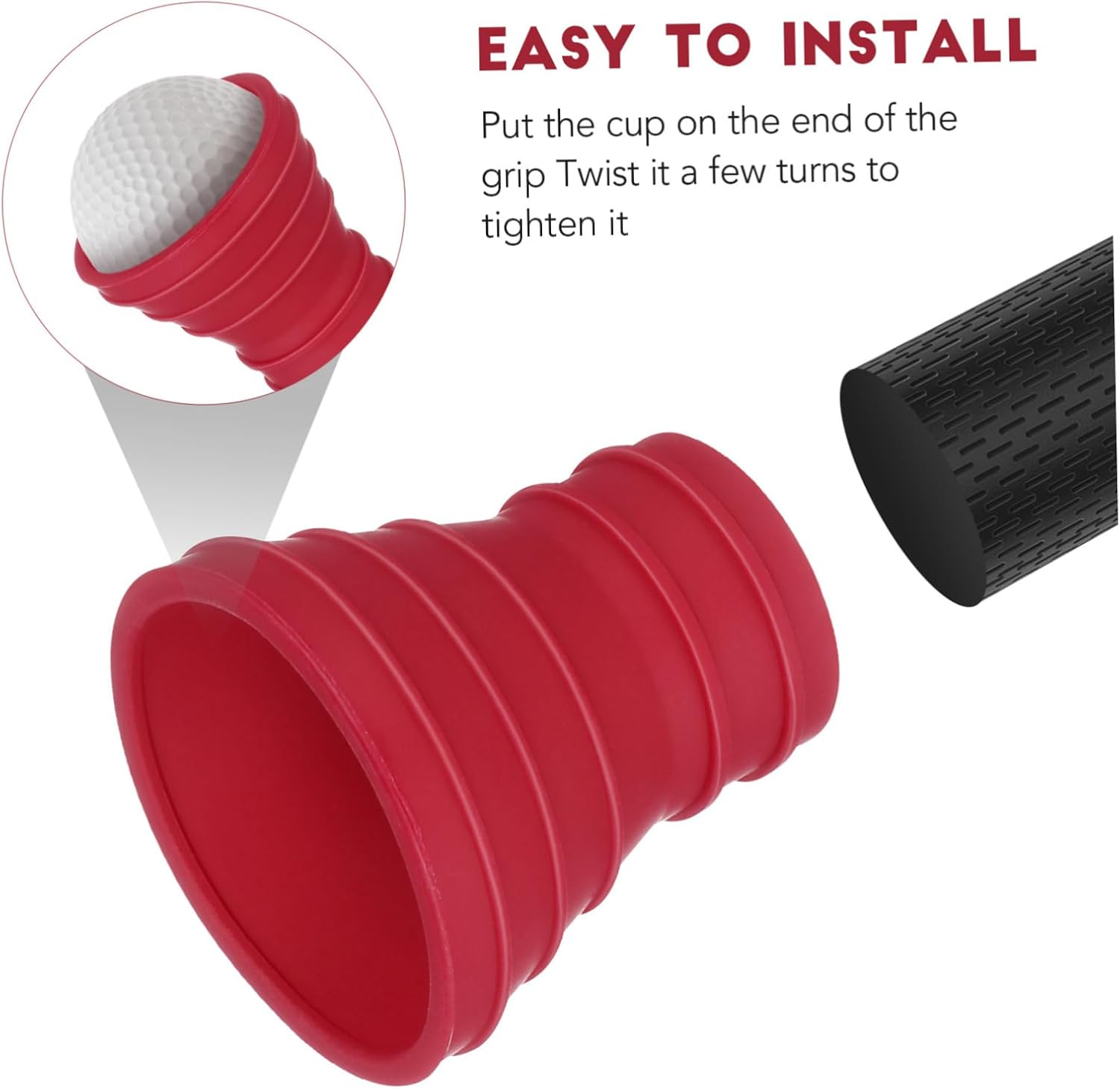 Toyvian Professional Golf Putter Grip Accessory Suction Cup Grabber for Easy Ball Retrieval image number 1