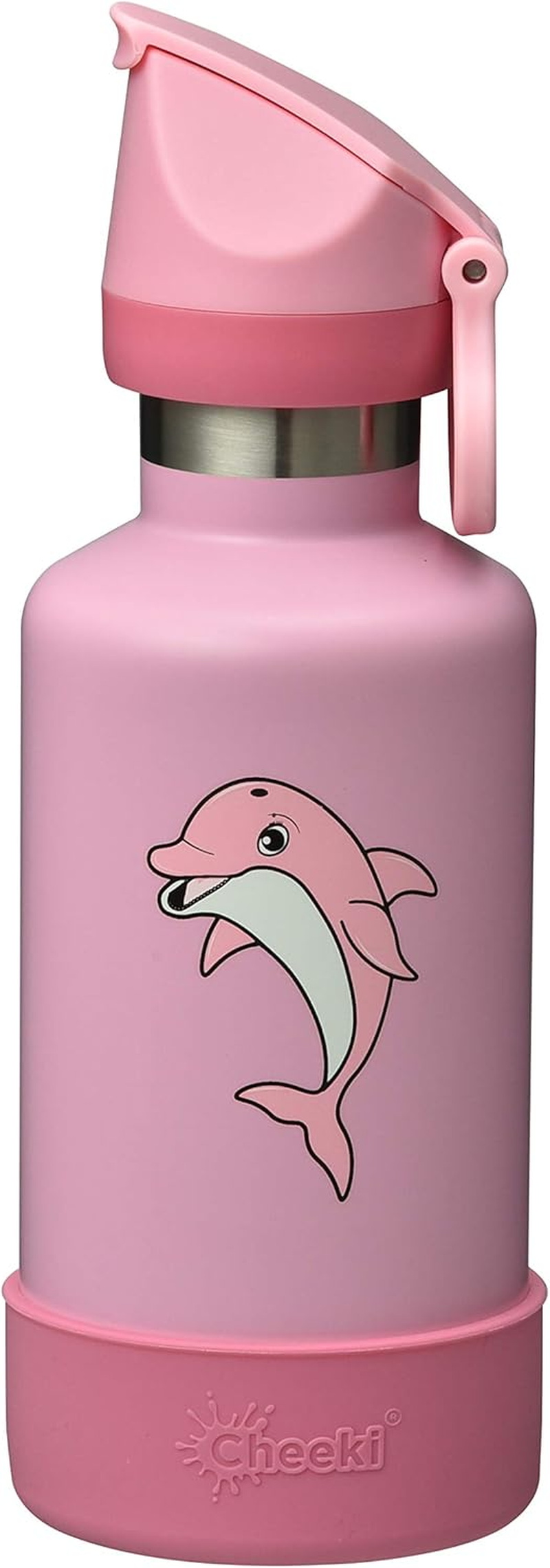 Cheeki Kids Insulated Bottle, 400 Ml Capacity, Seahorse Purple