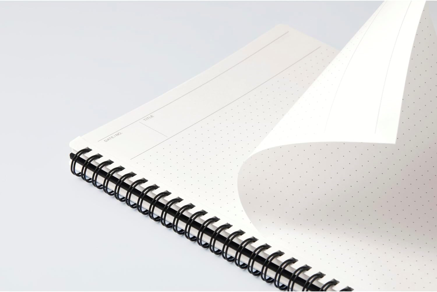 Maruman N104JP Nemosine 20Th Anniversary Ring Notebook, Dot Ruled, B5, Black image number 5