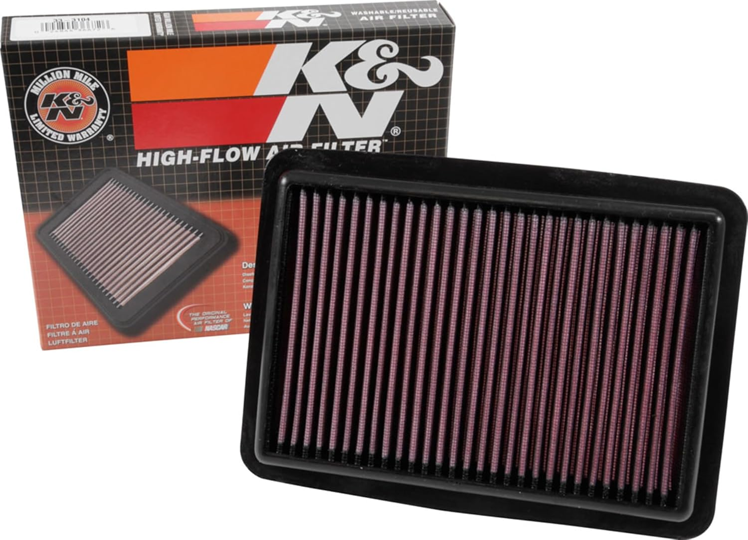 K&N 33-3104 Replacement High Flow Air Filter image number 5