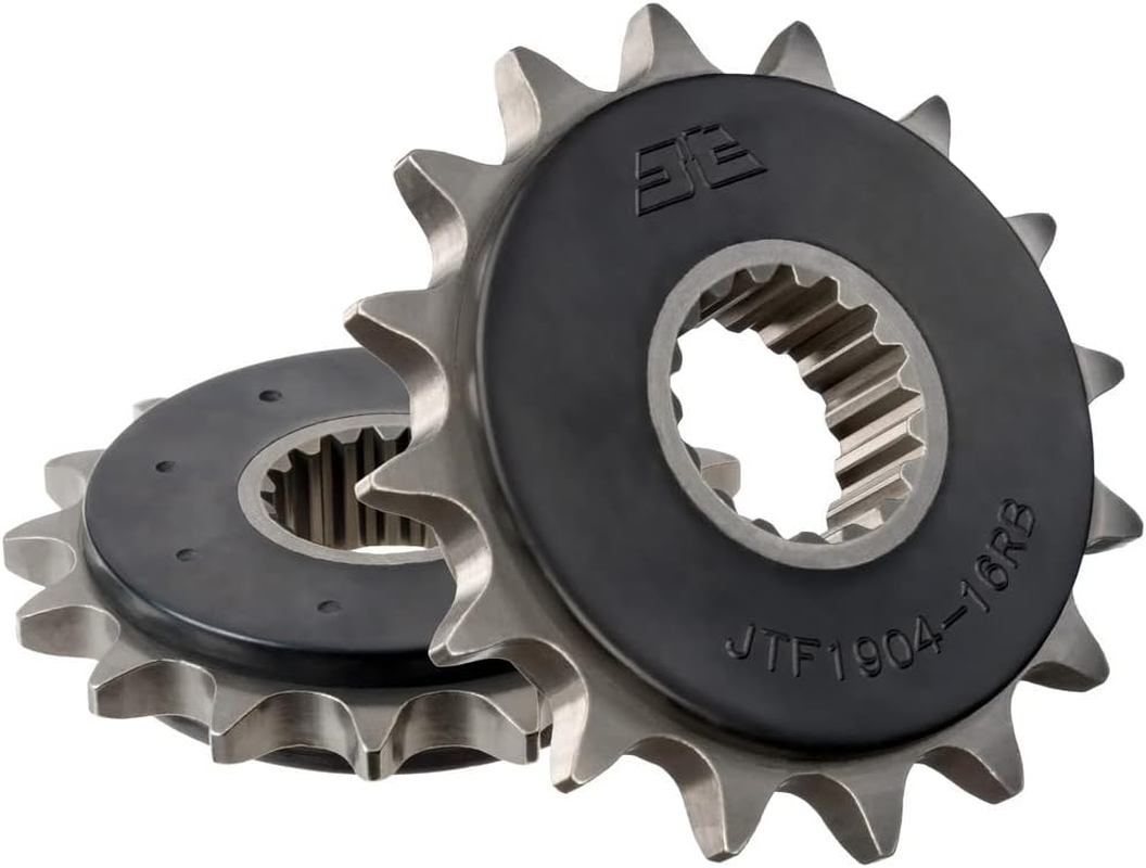 JT Sprockets JTF1904.16RB 16 Tooth Rubber Cushioned Front Countershaft Sprocket, Single