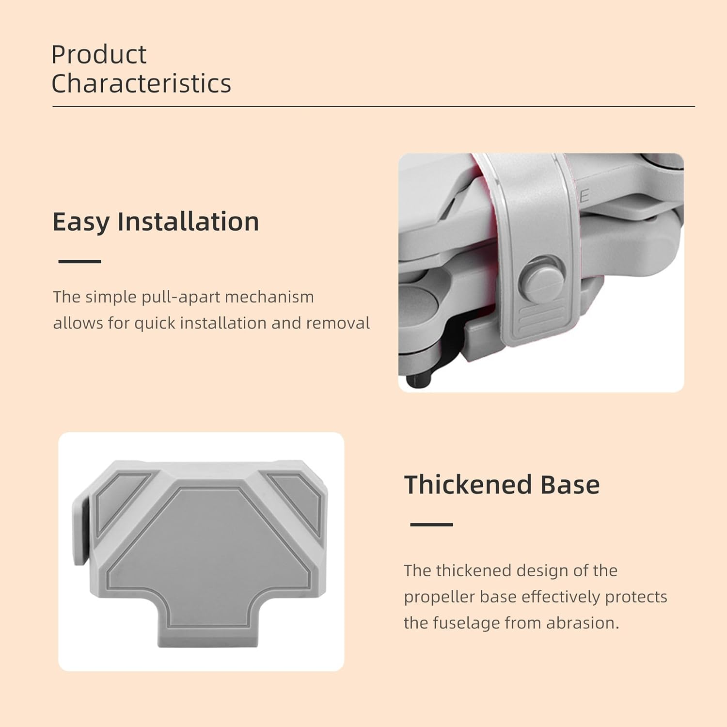 Propeller Guard Strap Holder Protector Stabilizer for DJI Mavic Mini/Mini 2/Mini SE Drone Accessories (Grey) - Red image number 3