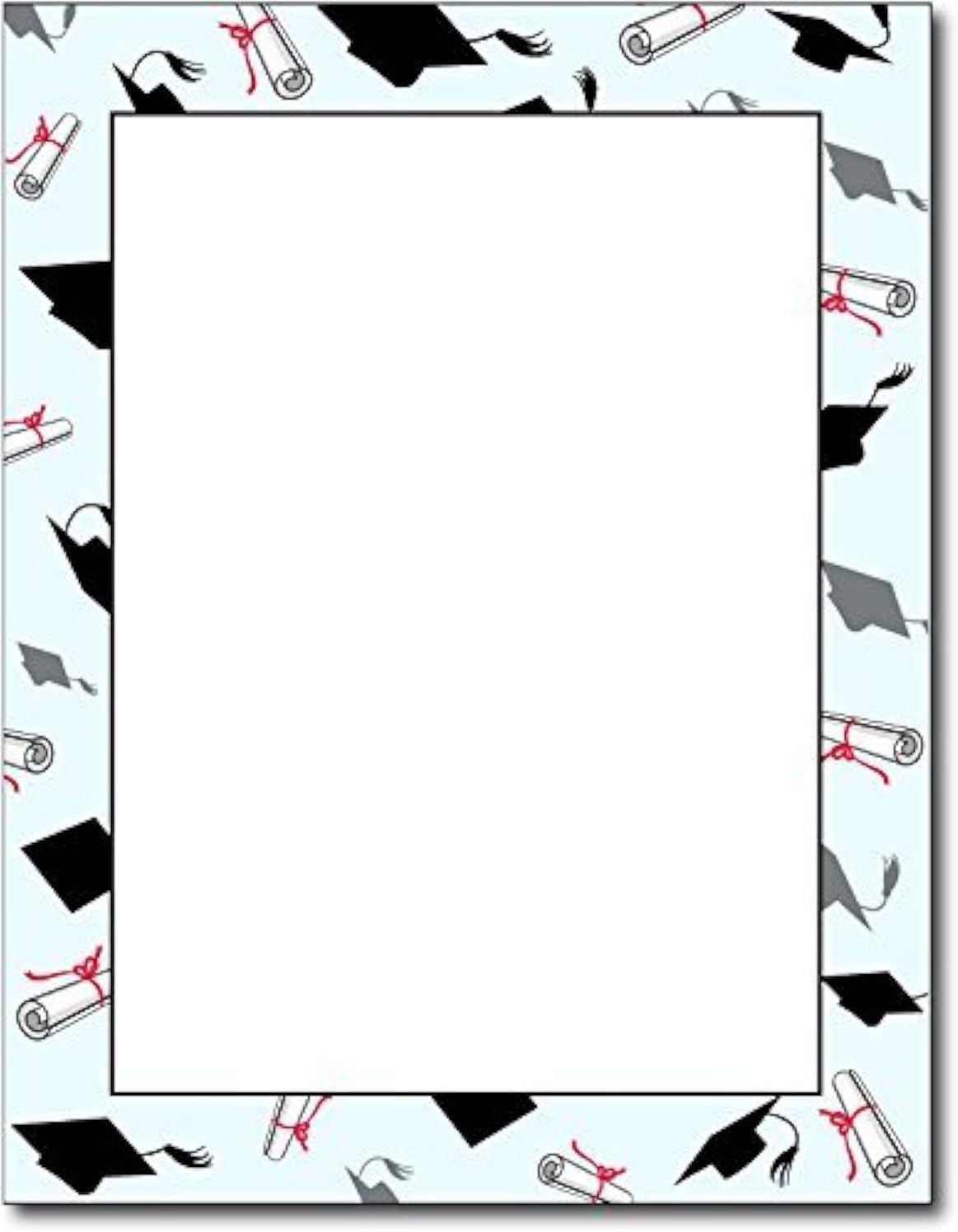 Grad Caps & Diplomas Graduation Stationery Paper - 80 Sheets