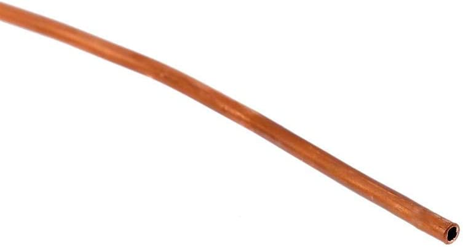 Soft Copper Tube Pipe OD 4Mm X ID 3Mm for Refrigeration Plumbing 2M