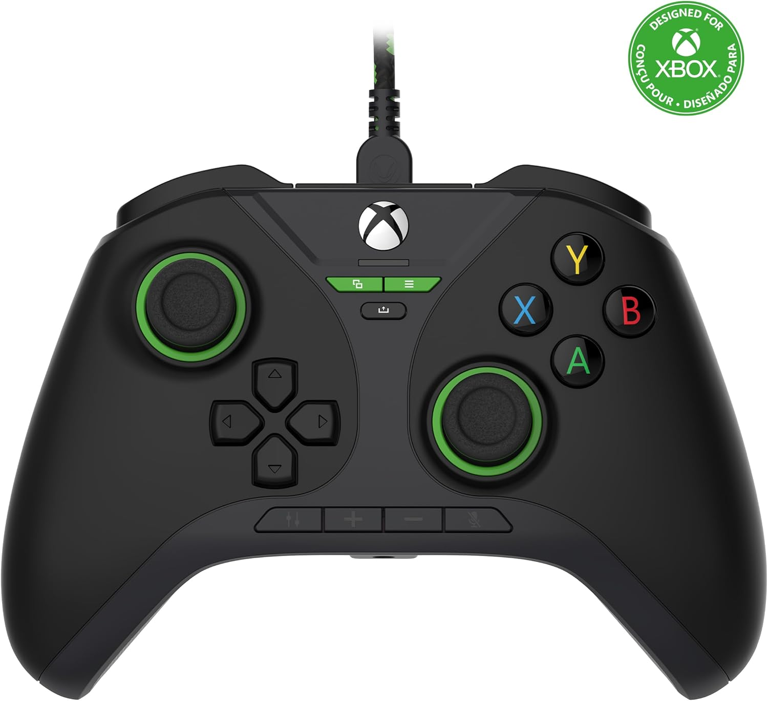 Snakebyte Gamepad Pro X&trade; Wired Xbox Controller Smart Gamepad for Windows Xbox 360 and Series X with Hall Effect Sensors Detachable USB-C Cable Paddles and 3.5Mm Headset Jack White