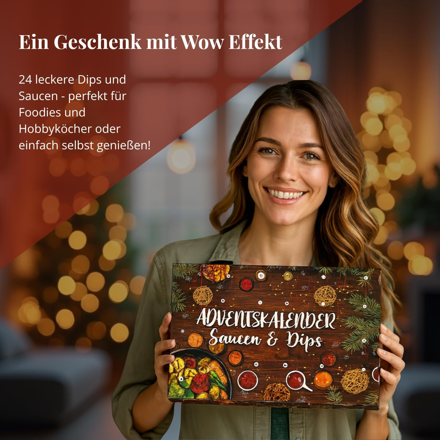 He-Ju Sauces & Dips Advent Calendar 2025, 24 Different Spicy to Hot Dips & Sauces in Christmas Calendar image number 1