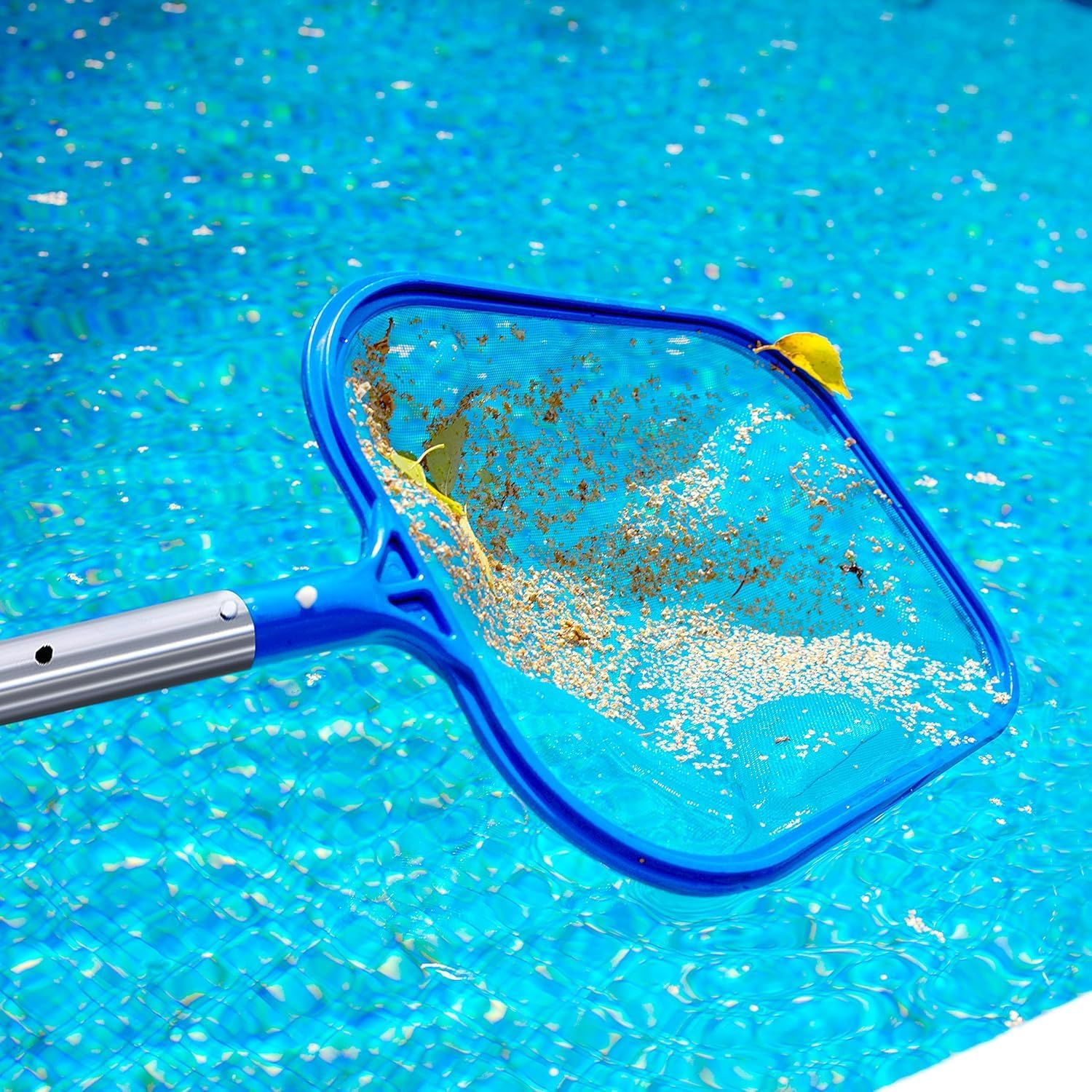 2Pcs Pool Skimmer Net,Hot Tubs Nets Fine Mesh Leaf Rake,Ultra Fine Mesh Pool Skimmer to Remove Leaves & Debris, Heavy Duty Swimming Pool Skimmer with Durable Handle image number 4