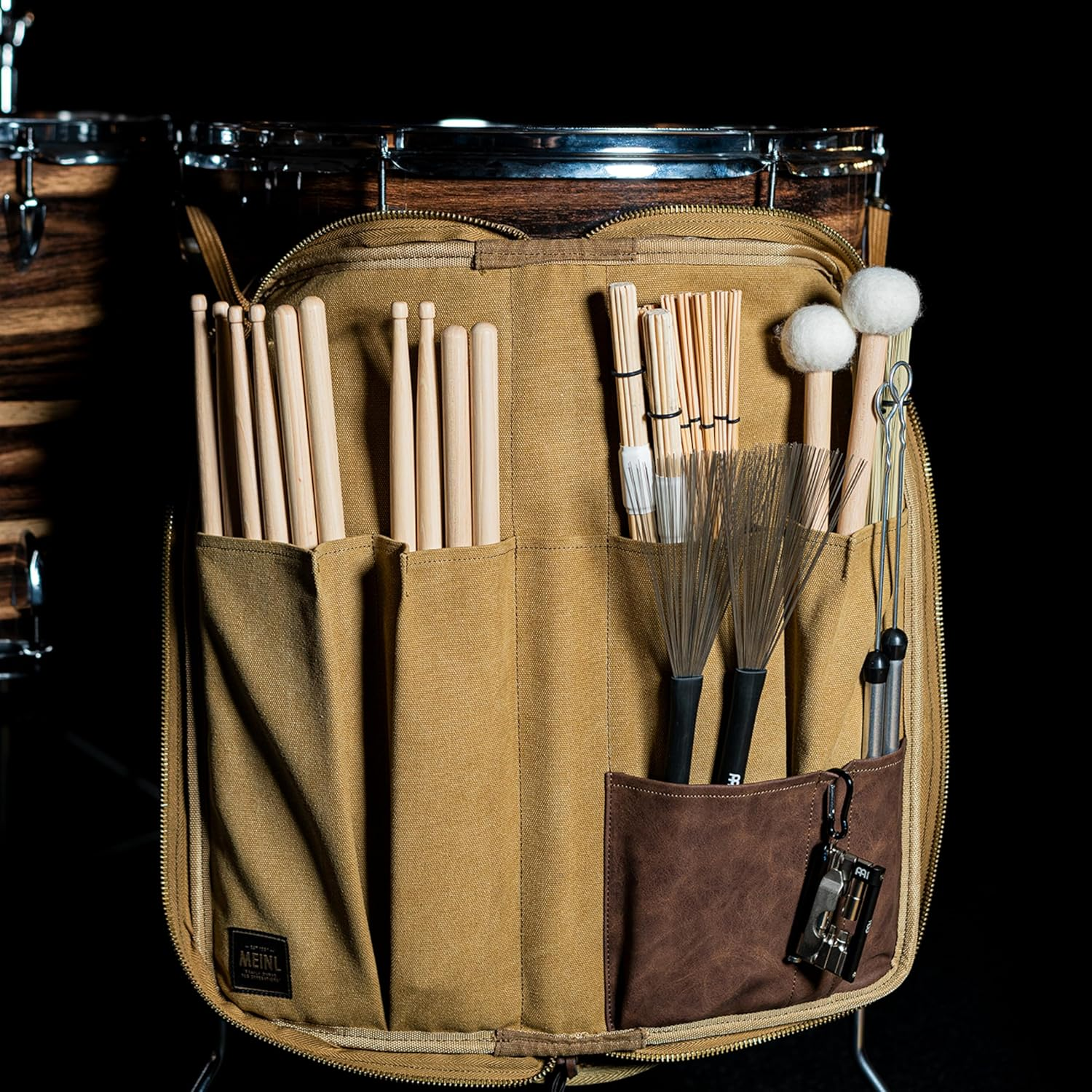 Meinl Stick & Brush Drum Sticks &ndash; Hybrid 5A &ndash; 1 Pair &ndash; Hybrid Tip &ndash; Long Taper &ndash; Weight and Pitch Matched &ndash; 0.565 Inch Diameter &ndash; Drum Kit Accessories, American Hickory Wood (SB106)