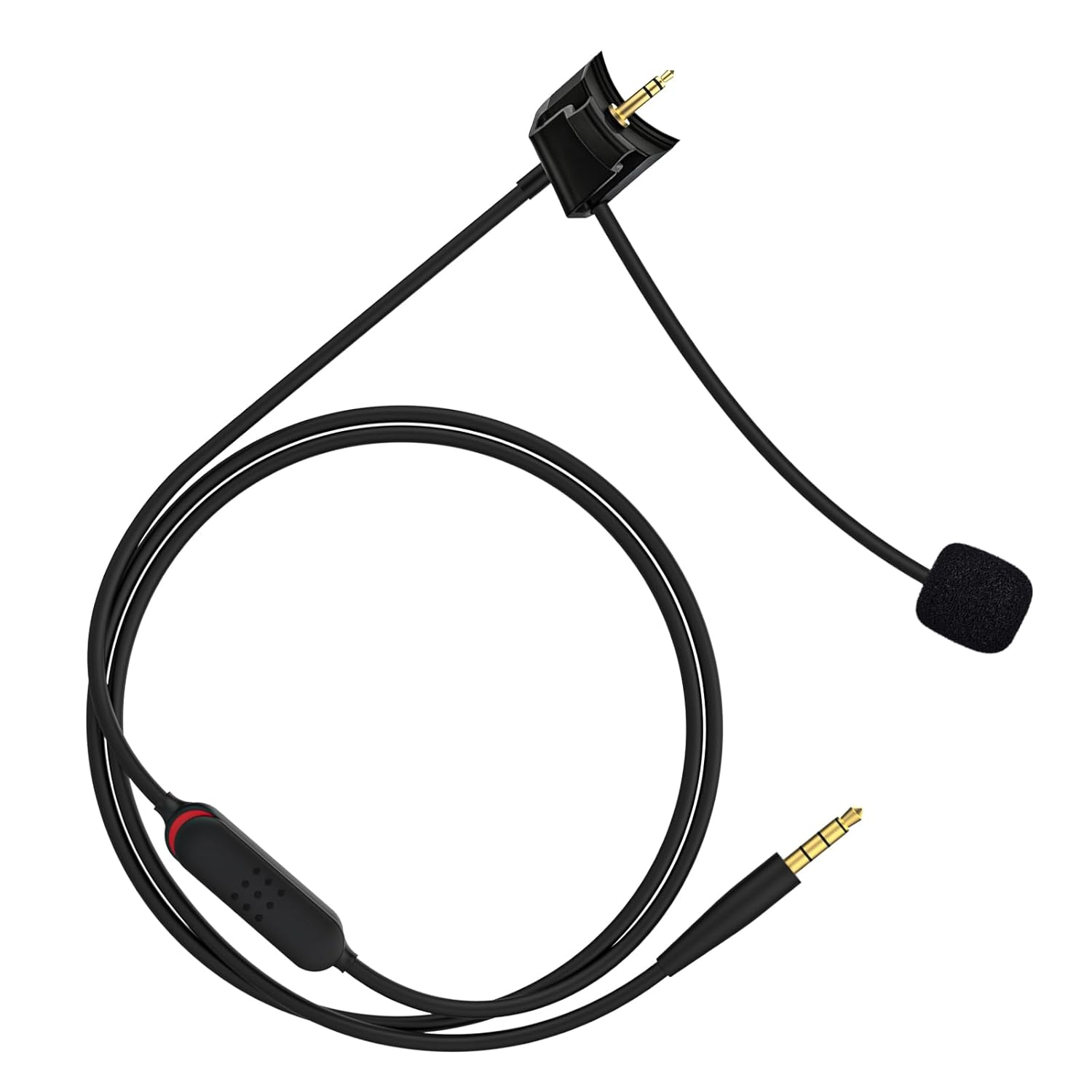 Replacement for QC35II Detachable Boom Microphone Cable with Mute Switch Compatible with Bose Quietcomfort 35 & Quietcomfort 35 II Headphones for PS4 PS5 Xbox One Controller