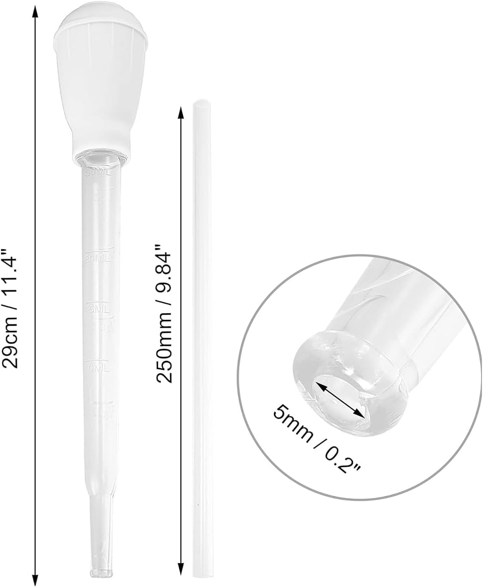 Flower Pot Tray Water Extractor, Multifunctional Plant Saucer Water Remover, Planter Tray Water Suck Tool for Succulent Tray, Fish Tank Aquarium Saucer Water Remover (30Ml) image number 4