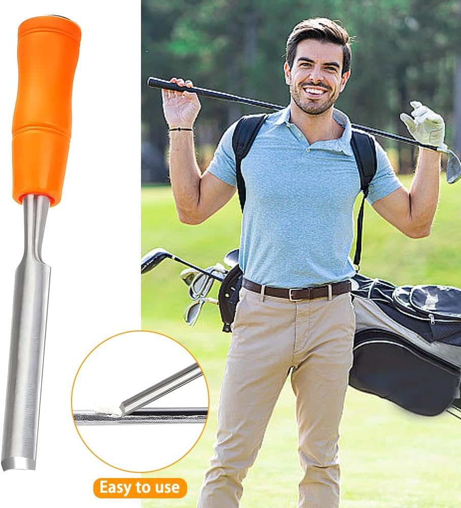 LOQJSS Golf Grip Tape Remover Tool,Golf Grip Tape Stripper Remove Tool,Golf Grip Repair Kits,Steel Shaft Tape Stripper Remover for Regripping Graphite,Fastest Way to Remove Tape image number 3