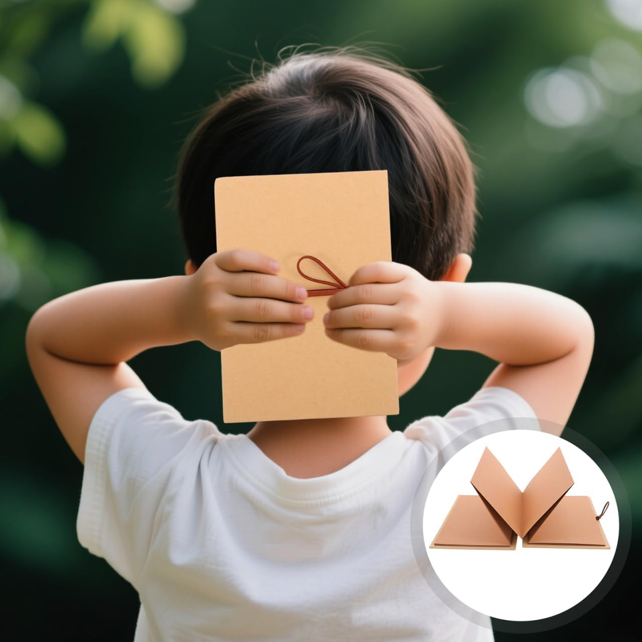 GALPADA Mini Photo Book Scrapbook Kraft Paper Memory Book for Couples Girls Baby Traveling Birthday Holiday image number 6