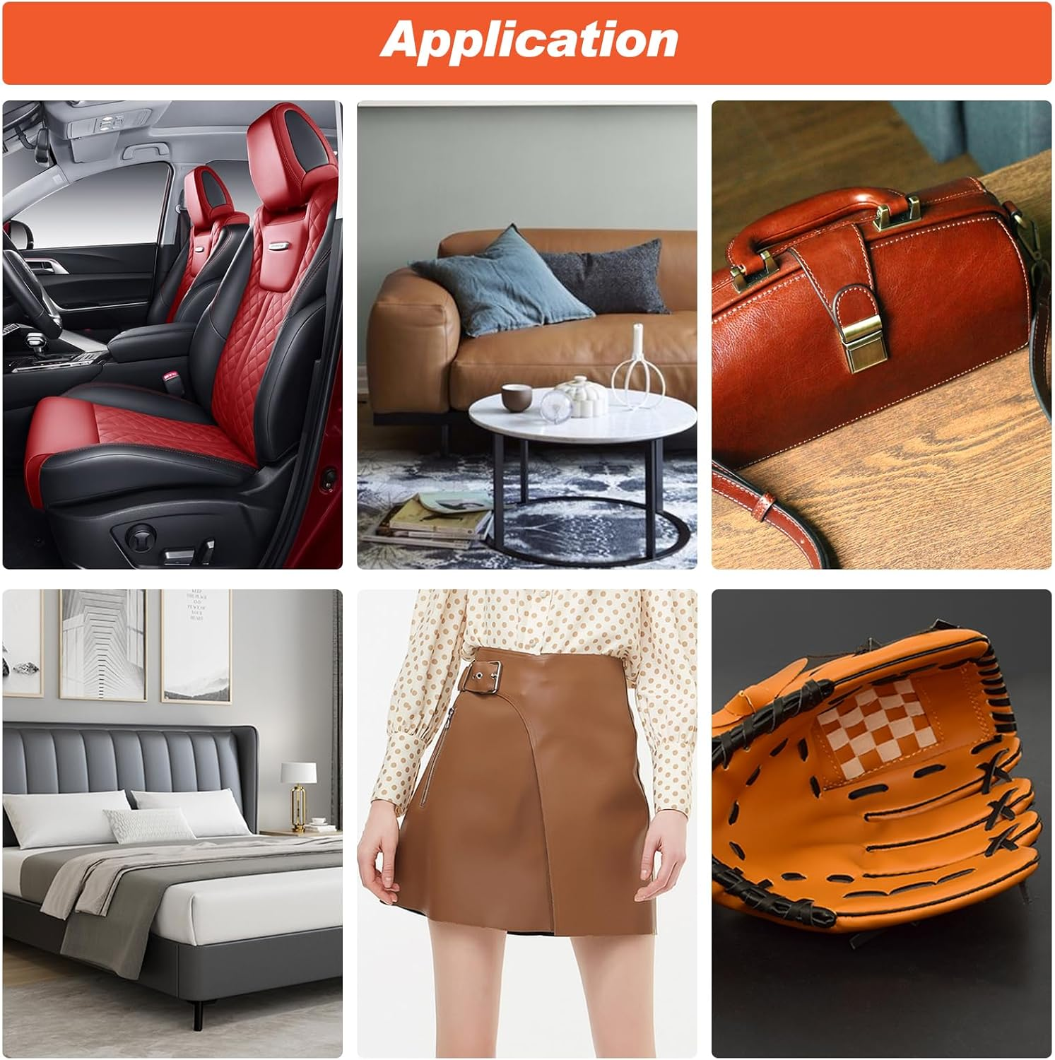 Leather Repair Kit, Leather Recoloring Balm, Leather Filler and Mink Oil for Scratches, Leather Color Restorer, Furniture, Car Seat, Couches, Shoes(Reddish Brown) image number 5