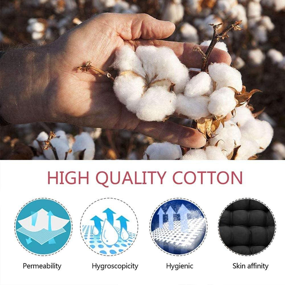 Waterproof Lounger Seat Cushions Outdoor Loveseat Bench Seat Pads Tufted Bench Cushion (47.2 X 19.7 Inch, Navy) - Navy image number 5