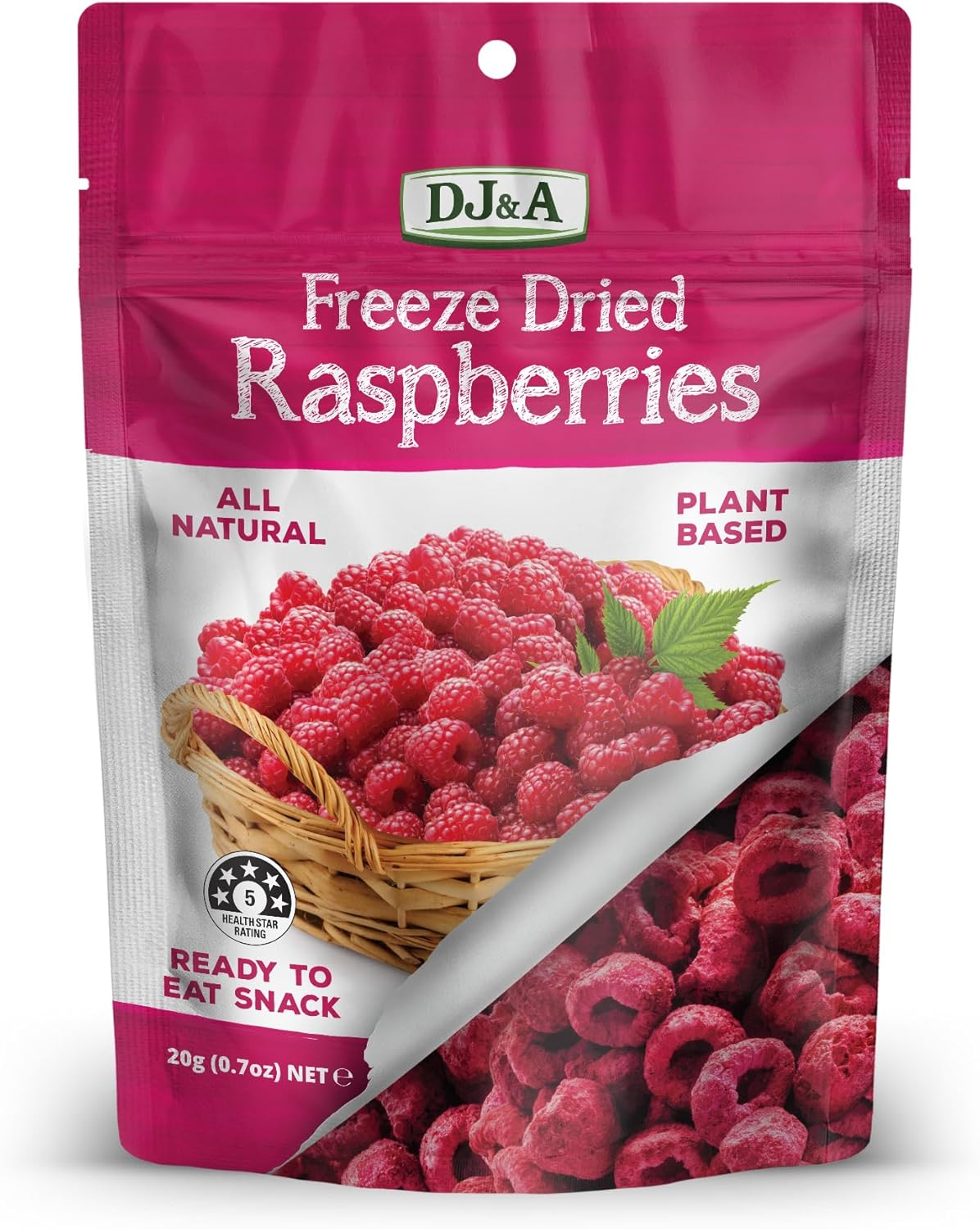 DJ & a Fruity Crisps Raspberry 20G image number 3