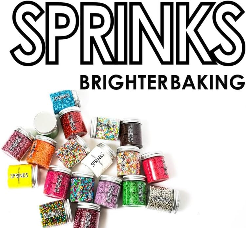 Sprinks Jimmies Sprinkles 60G 1Cm Orange | Edible Sprinkles for Cake Cupcake and Dessert Decorating image number 2