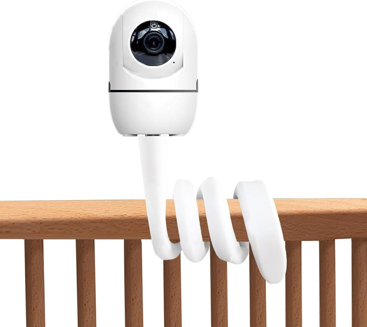 Baby Monitor Bracket,Flexible Twist Monitor Bracket,Universal Baby Camera Bracket,Fixed on Baby Bed Frame or Furniture. image number 2