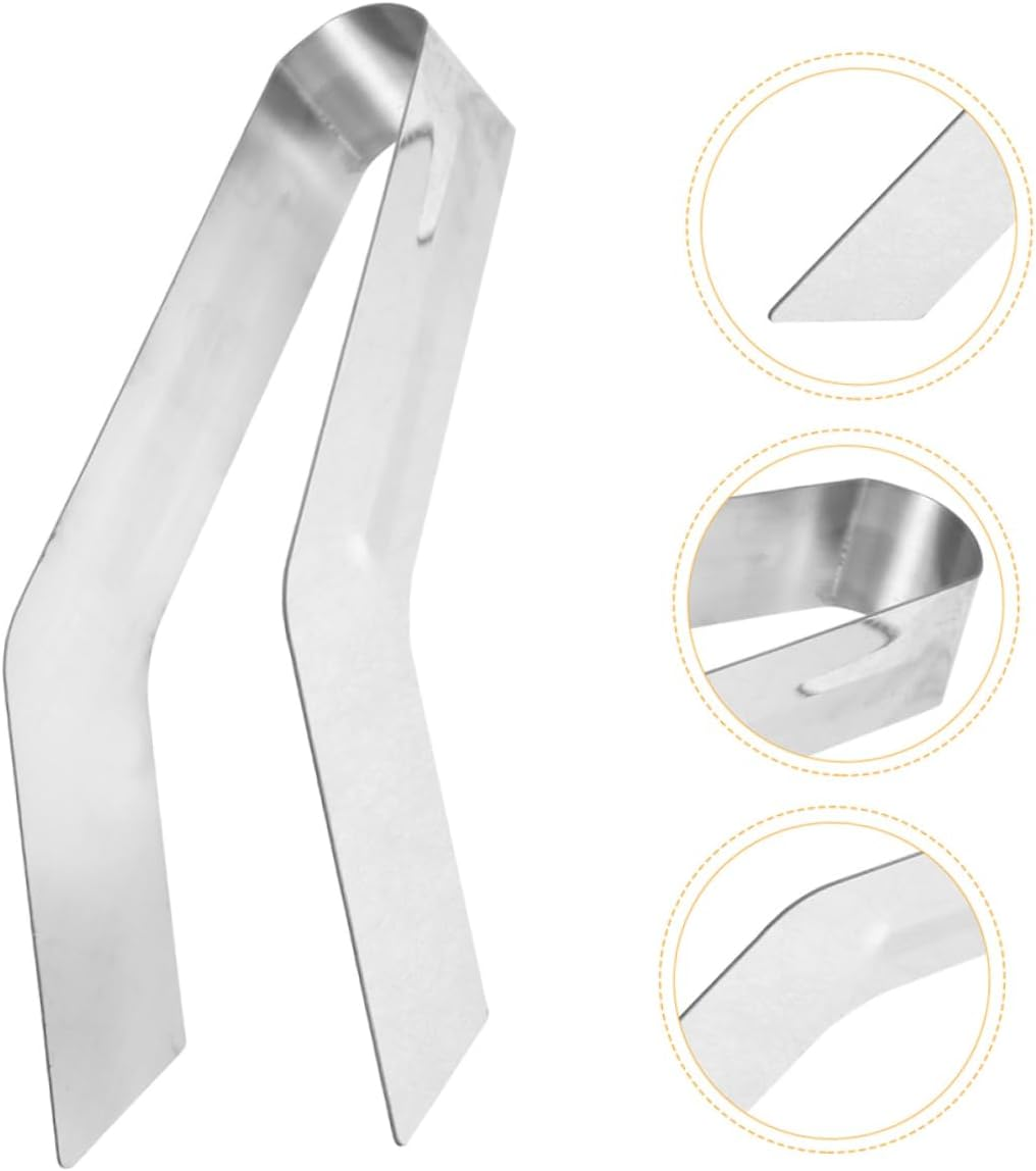 Kisangel 2Pcs Plants Transplanting Tongs Garden Supplies Small Metal Hand Tool Set for Seedling Transplanting and Plant Removal Gardening Accessory image number 5