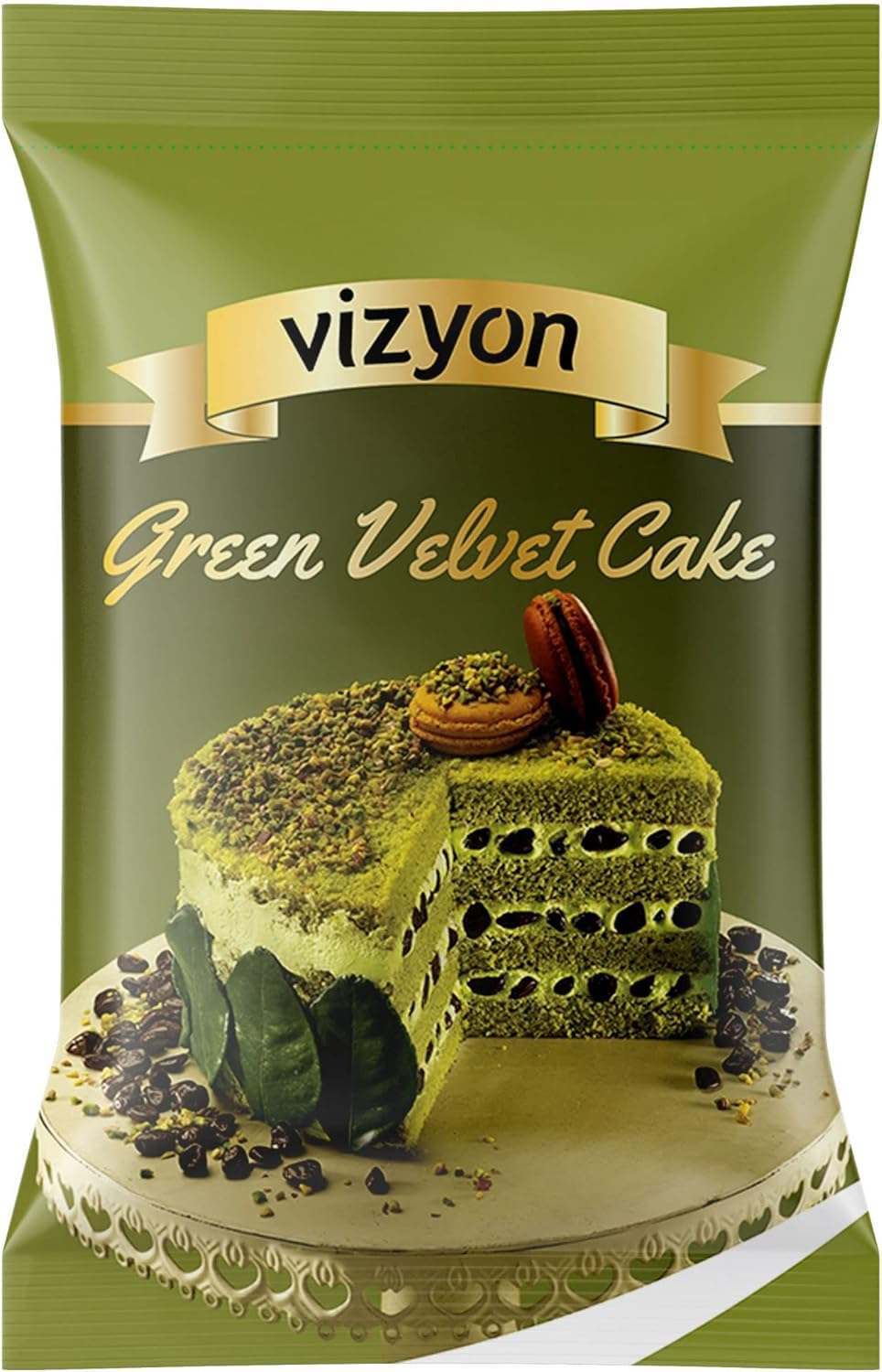 Vizyon Velvet Cake Mix 1 Kg, Orange