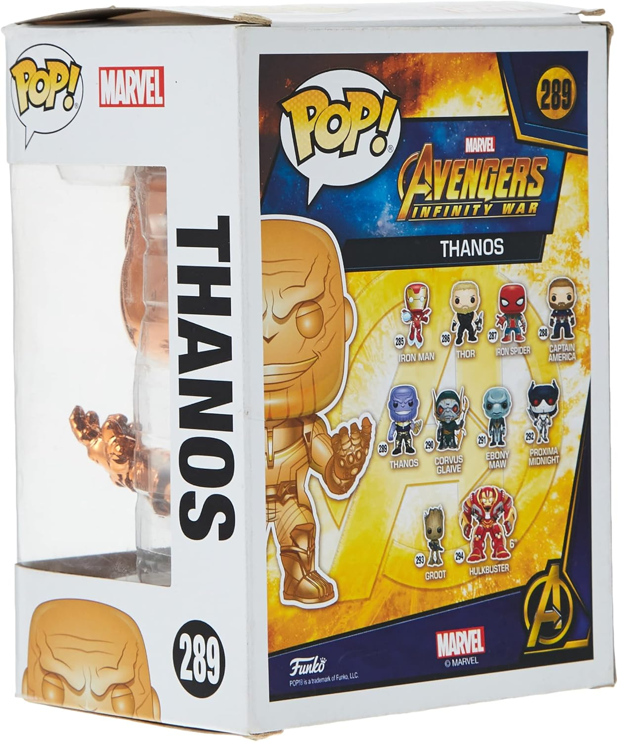 Funko Pop! Avengers 3 Infinity War - Thanos Orange Chrome Vinyl Figure, 10 Cm Height image number 4