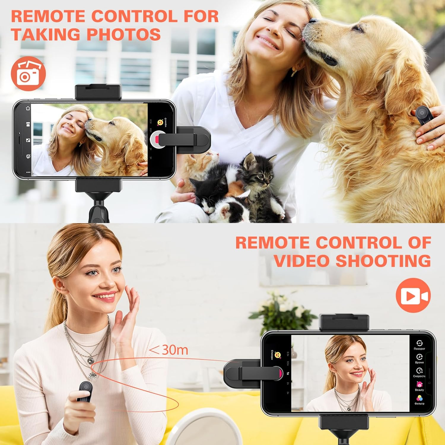 RF Remote Control Page Turner for Kindle Paperwhite Oasis Scribe Kobo,Kindle Accessories for Ereaders Iphone Ipad Android Tablets Reading Novels Comics image number 6