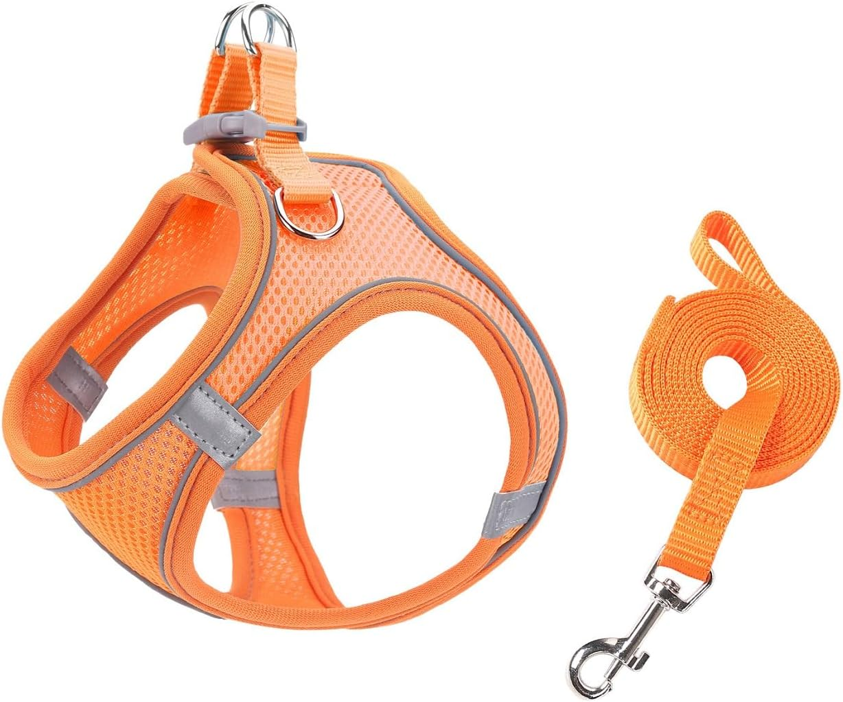 Dog Harness, Adjustable Step in Dog Harness for Large Dog, Reflective Puppy Harness for Puppy Training, Large Dog Vest Harness (Orange, M) image number 2