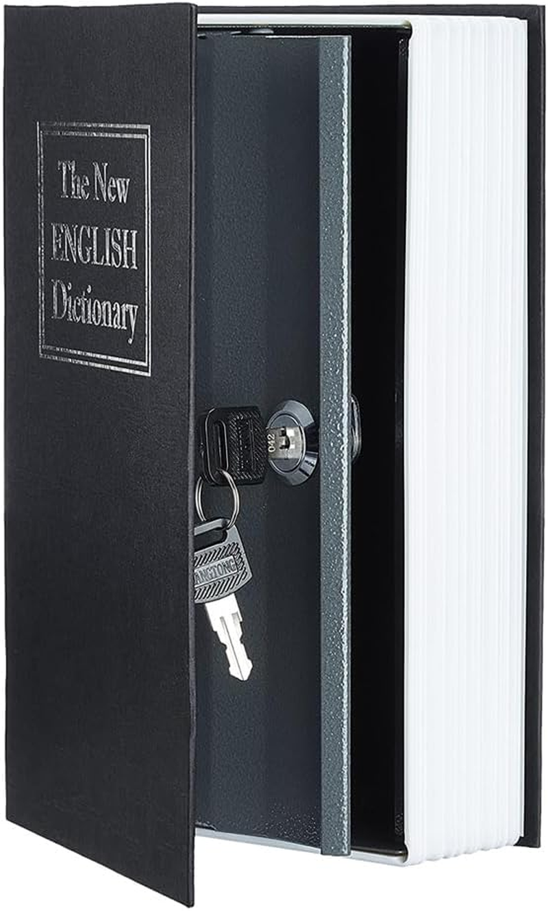 Vivva Home Dictionary Diversion Safe Lock Box,Book Safe with Key Lock,Hidden Box, Coverbook Containers for Cash and Jewelry (Blue)