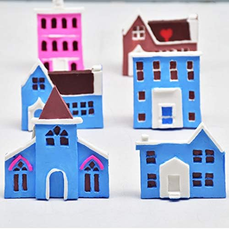 Cute Small Christmas Tree Ice and Snow Baking Fondant Chocolate Fairy Tale Gingerbread House Castle Cottage Cake Decoration Clay Drop Glue Decor Silicone Mold Tool