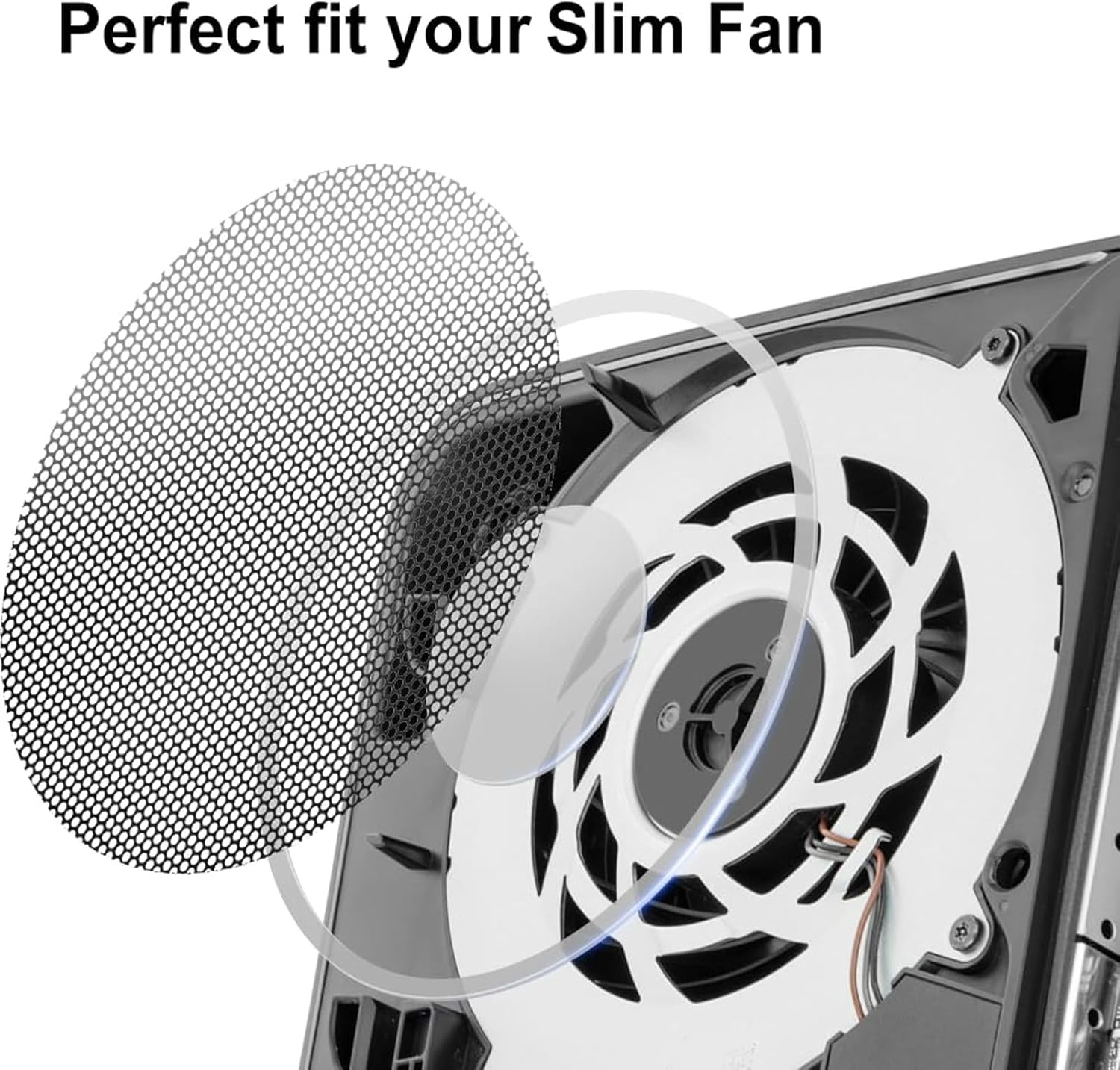 Dust Protector Cover Kit, with Port Plugs and Fan Dust Filter for Slim, Breathable Mesh Dust Cover, Silicone Dust Plugs, for Digital & Disc Edition