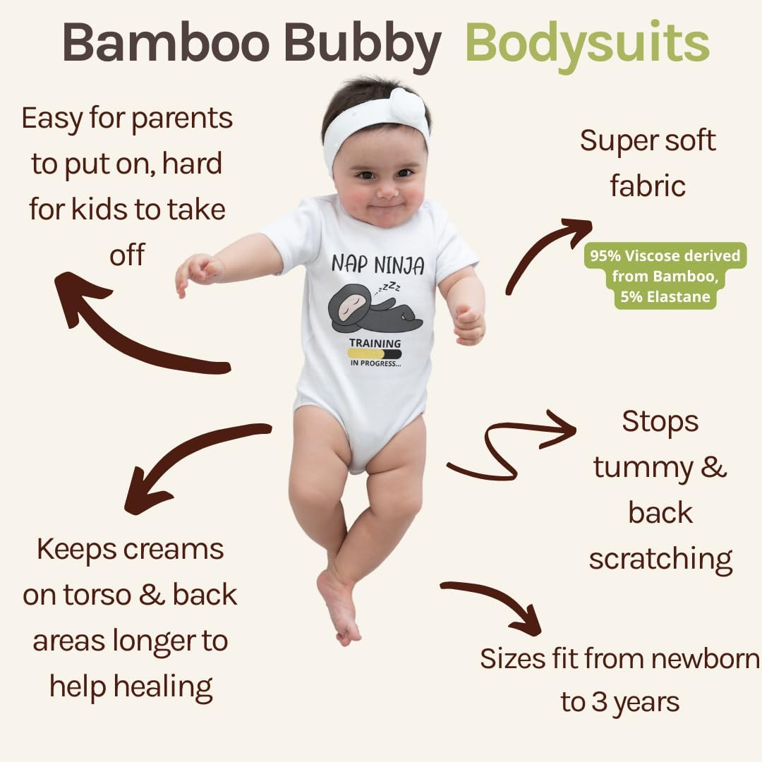 Infant Short Sleeve Baby Bodysuit for Sensitive Skin | Eczema-Friendly Newborn Clothing for Boys or Girls image number 1