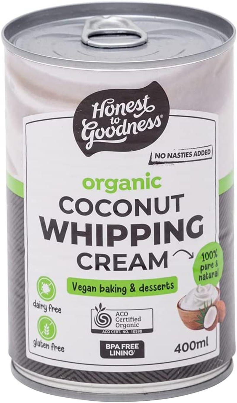 Honest to Goodness, Organic Coconut Whipping Cream, 400 Ml - a Delicious Dairy-Free Alternative. Made with Care, Free from Gmos, Artificial Sweeteners, and Preservatives. image number 3