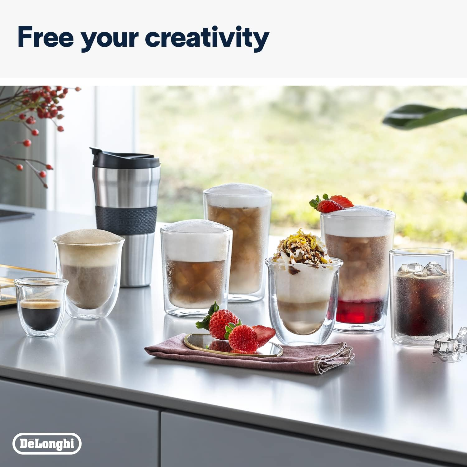 De'Longhi Eletta Explore ECAM450.86.T, Automatic Coffee Machine, Hot & Cold Automatic Milk Frothing, Cold Brew, Iced Coffee, over 50 Recipes, Integrated Grinder, Travel Mug, Wi-Fi, Titanium image number 4