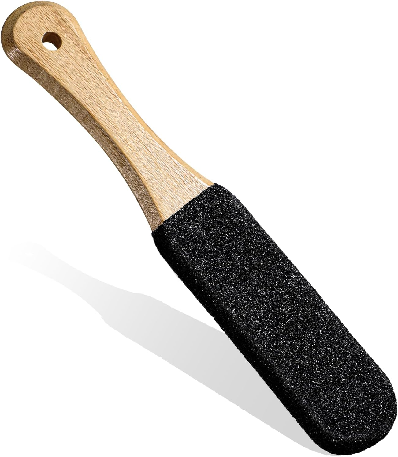Foot Pumice Stone Pedicure File Foot Scrubber Colossal Exfoliator Pedicure Tool Foot Rasp Pedicure Tools Heel Sander and Dead Skin Scraper for Fit Wet and Dry Feet - 1 Piece, Black
