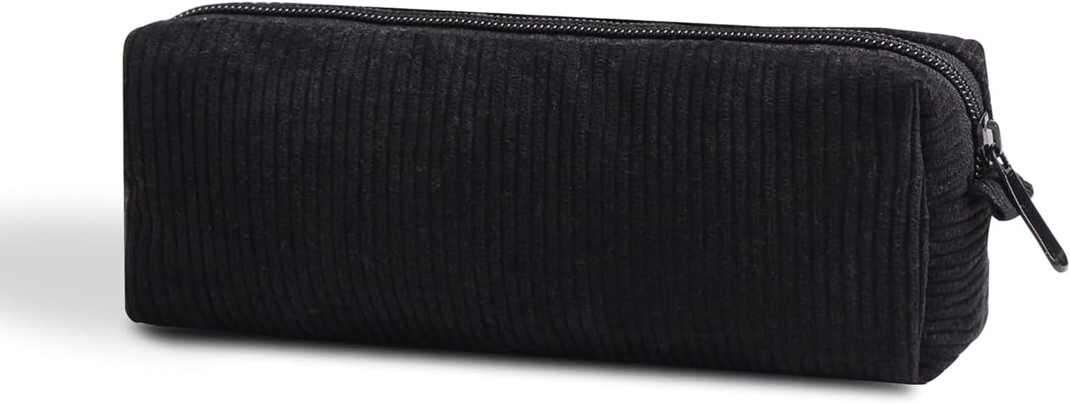 Corduroy Pouch, Large Capacity Storage Bag, Portable Pen Organizer for Kids, Office Stationery, Cute Makeup Pouch for Home, School, Office (Blue)