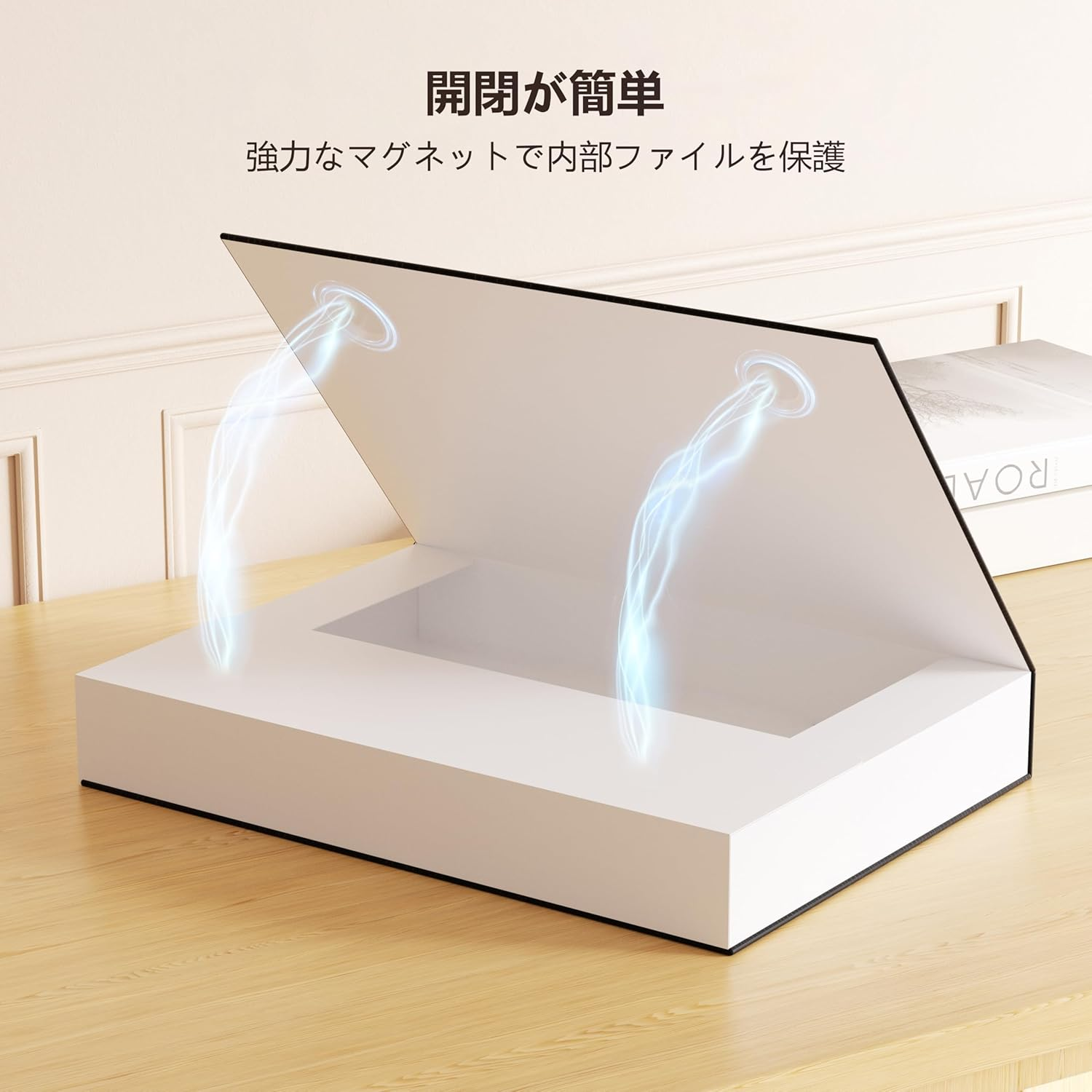 Jiawei File Case (Set of 3), Document Organizer. A4 Files, Black 9.5 X 1.8 X 12.7 Inches Document Case, 300 Sheet Capacity image number 6