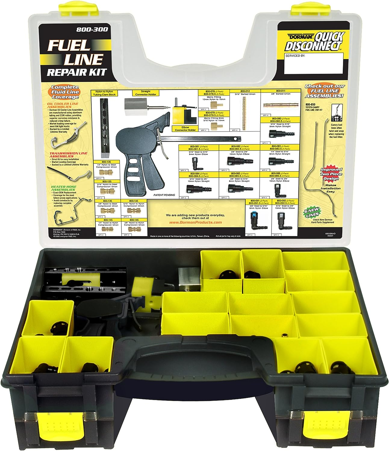Dorman 800-300 Nylon Fuel Line Repair Kit, 104 Piece image number 2