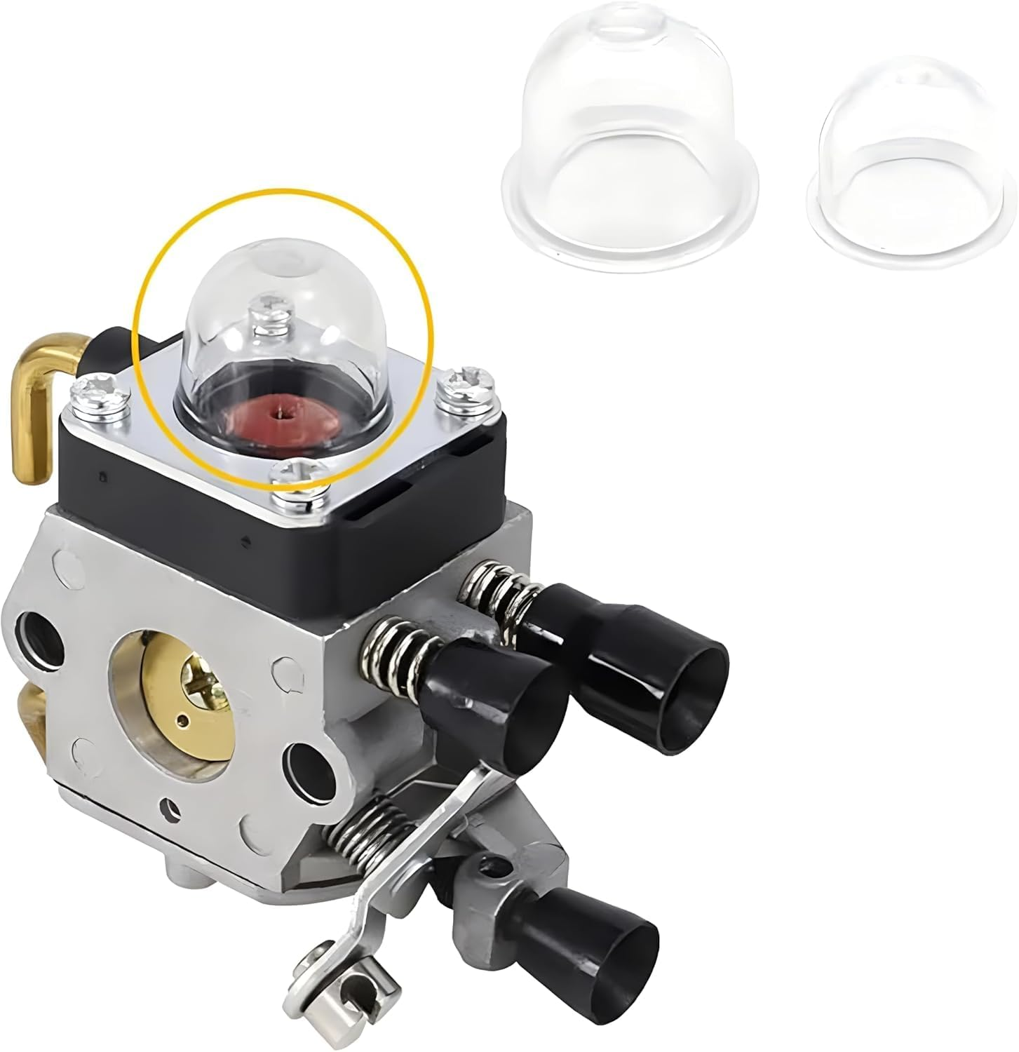 Clear Fuel Pump Carburetor Primer Bulb Cups, 20 Pack 2 Sizes Lawn Mower Replacement Parts Pump Bulb,Carburettor Pump Primer Bulbs image number 3