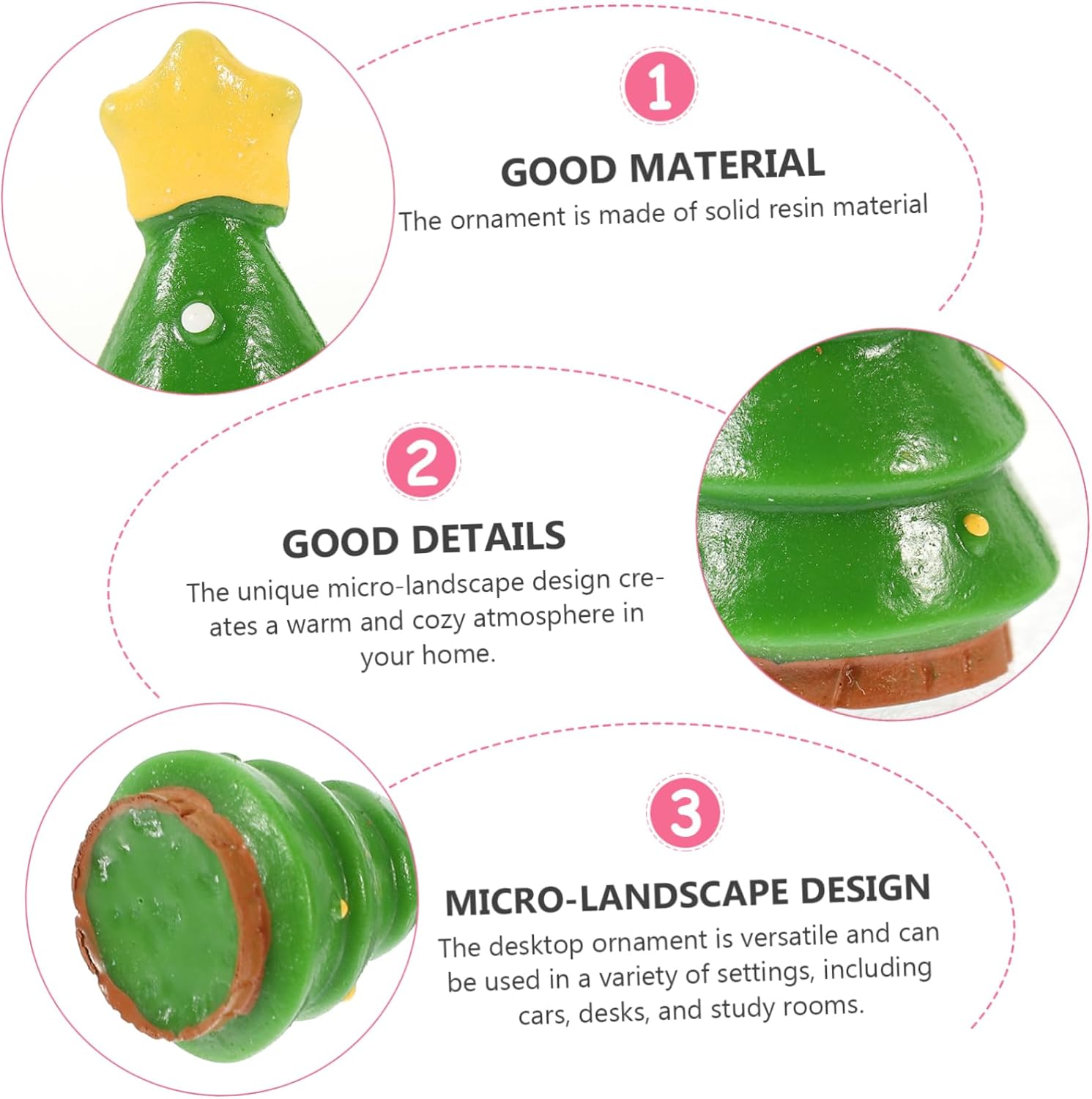 12Pcs Mini Christmas Tree Decor Artificial Xmas Tree Holiday Decoration for Cozy Home Family Gatherings and Festive Cheer image number 6