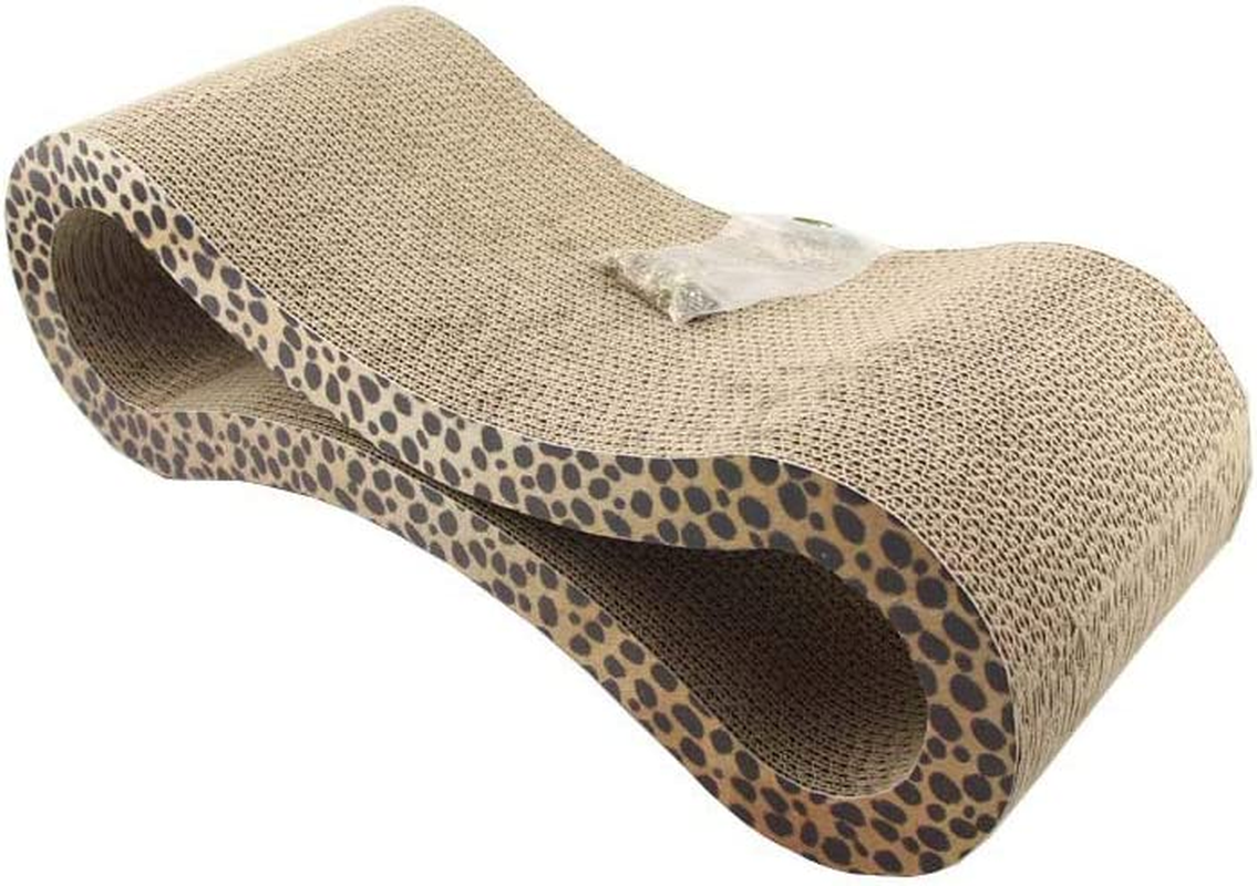 Cat Corrugated Scratcher Kitten Pet Claw Cardboard Scratching Post Board Bed Toy Mat Pad Catnip