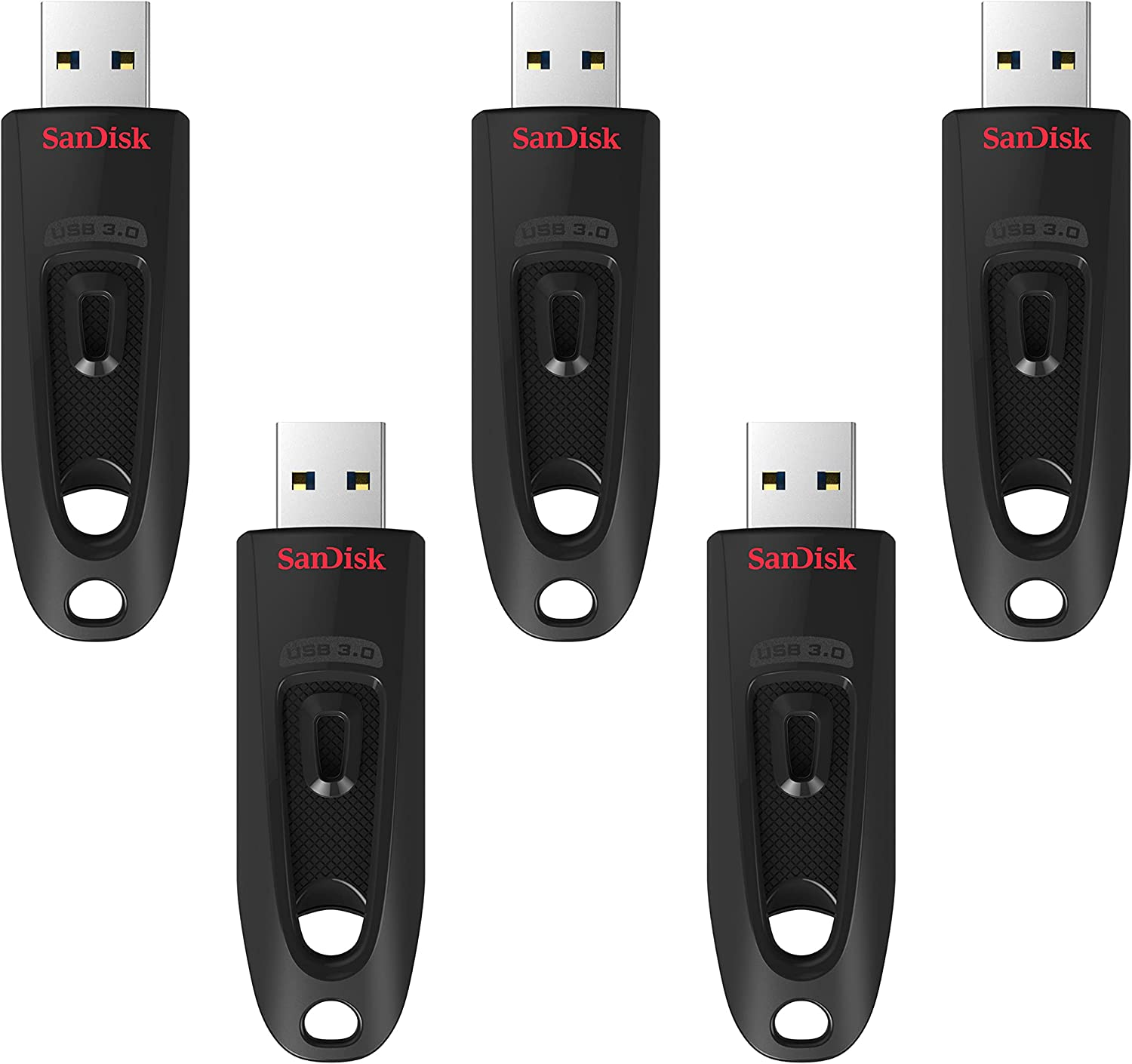 Sandisk 128GB 5-Pack Ultra USB 3.0 Flash Drive (5X128Gb) - SDCZ48-128G-B5CT, Black image number 6