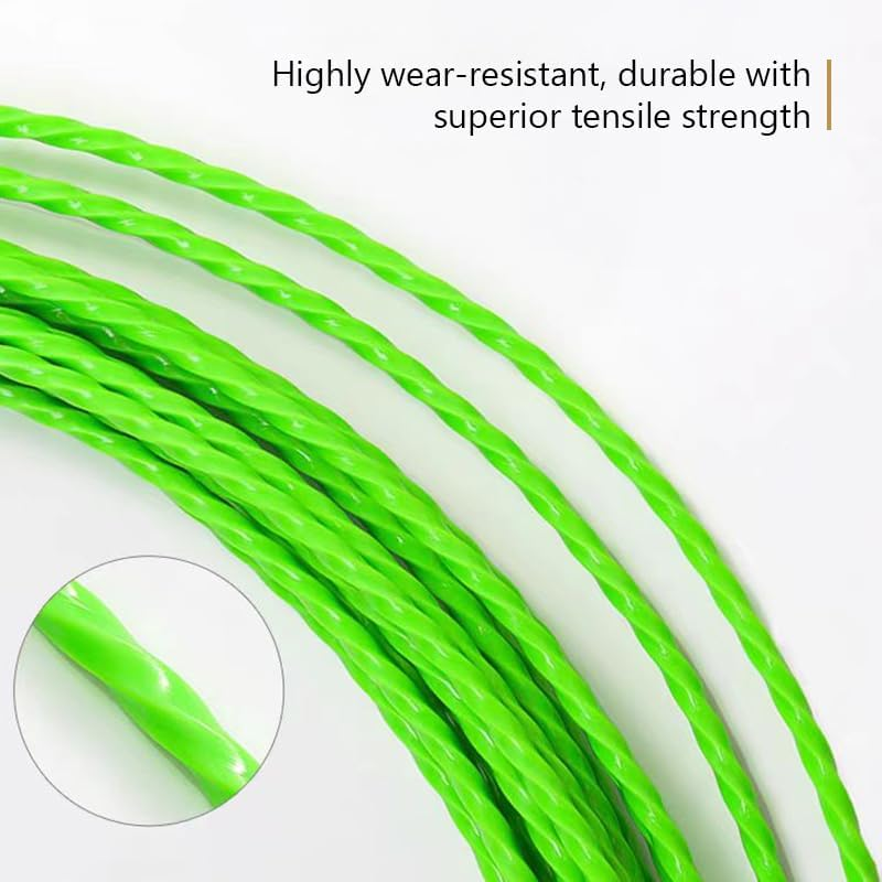 Fish Tape Wire Puller through Wall Wire Threader Fish plus Fish Cable Fastener with Steel Rope 32FT(10M) image number 1