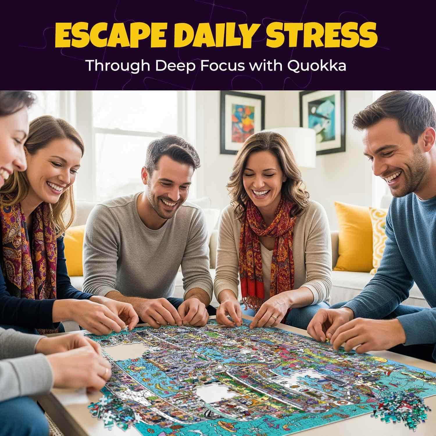 QUOKKA 1000 Piece Jigsaw Puzzle for Adults Cruise Vistas &ndash; Premium Box Packaging with Extra Fun Challenges, Stunning Scenic Animal Puzzle, Perfect for Relaxation, Creativity & Gift Giving