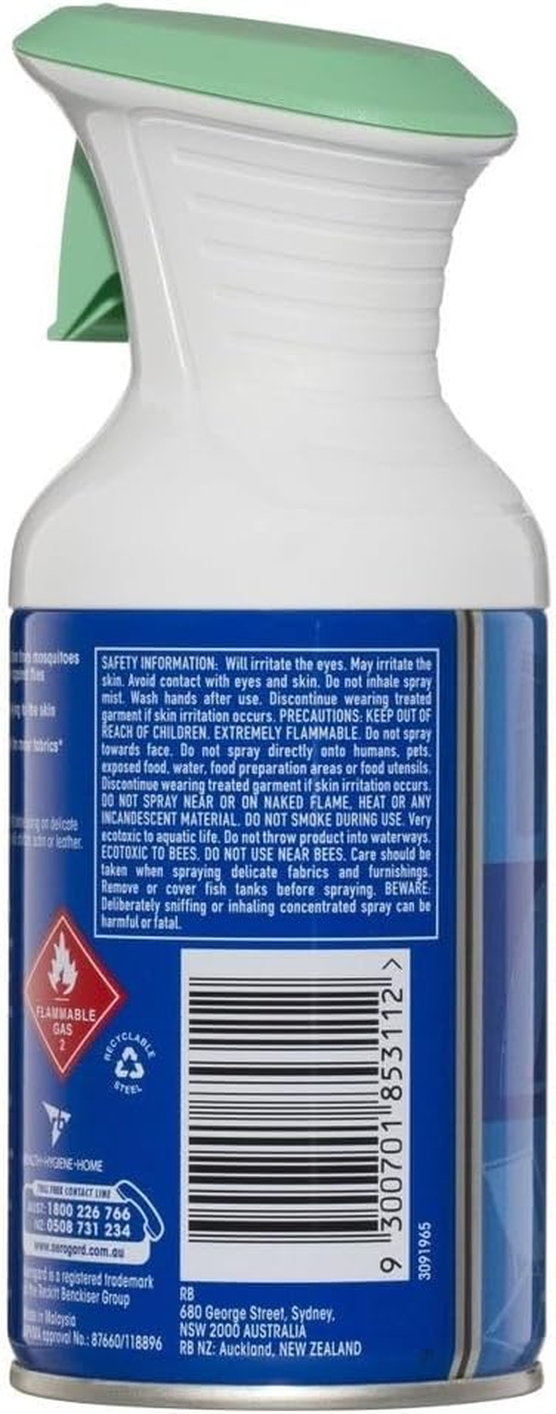 Aerogard Eucalyptus Fabric Insect Repellent Spray 150 G image number 1